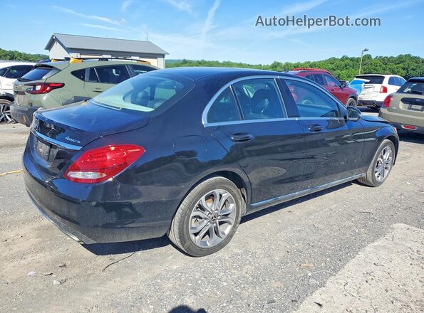 55SWF4KB5HU223936 2017 MERCEDES-BENZ C Black Задня права чверть