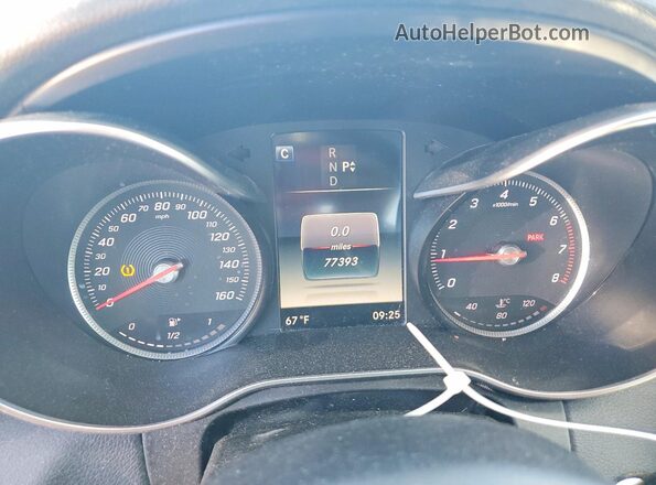 55SWF4KB5HU223936 2017 MERCEDES-BENZ C Black Вид щитка приладів