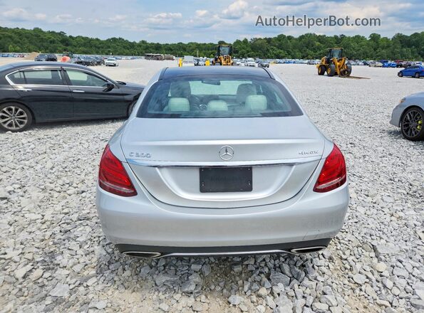 55SWF4KB5JU235476 2018 MERCEDES-BENZ C Silver Հետևի տեսք