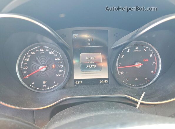 55SWF4KB5JU244923 2018 MERCEDES-BENZ C Gray Instrument cluster view