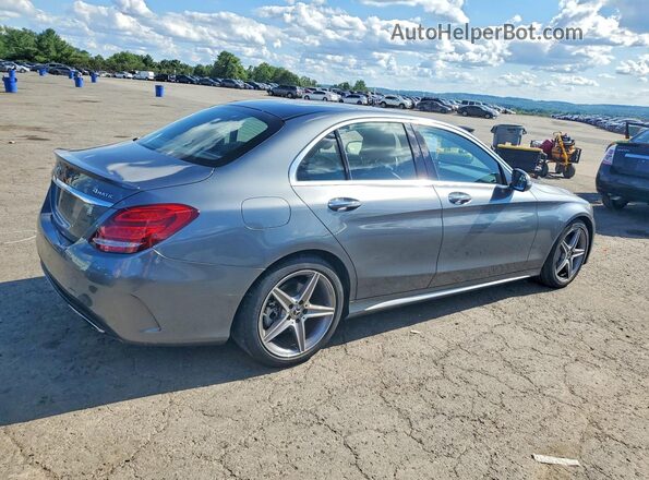 55SWF4KB5JU244923 2018 MERCEDES-BENZ C Gray Rear right