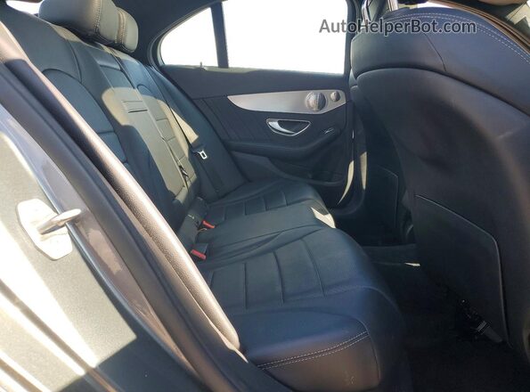55SWF4KB5JU244923 2018 MERCEDES-BENZ C Gray Rear seats view