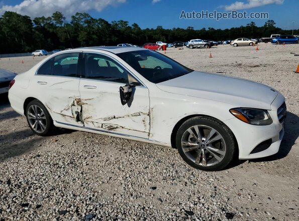 55SWF4KB5JU274925 2018 MERCEDES-BENZ C White Front right