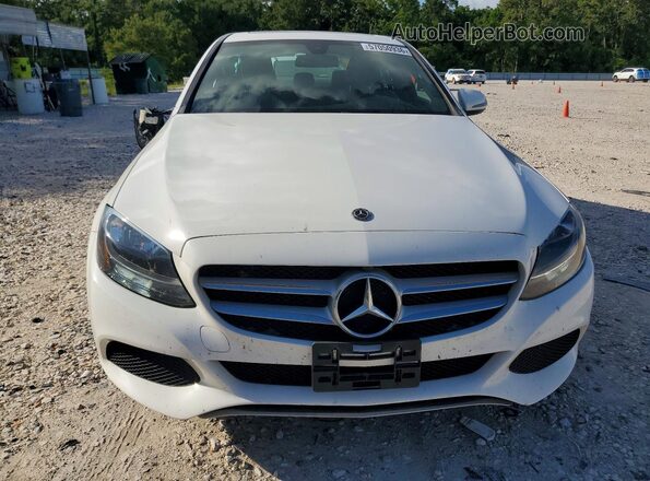 55SWF4KB5JU274925 2018 MERCEDES-BENZ C White Front view