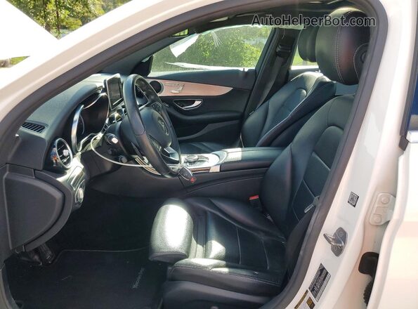 55SWF4KB5JU274925 2018 MERCEDES-BENZ C White Front interior view