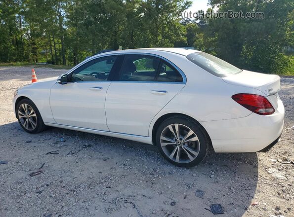 55SWF4KB5JU274925 2018 MERCEDES-BENZ C White Rear left