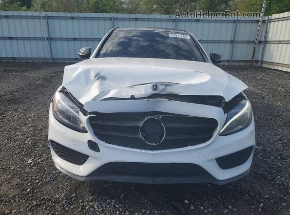 55SWF4KB5JU282488 2018 MERCEDES-BENZ C White Vista frontal