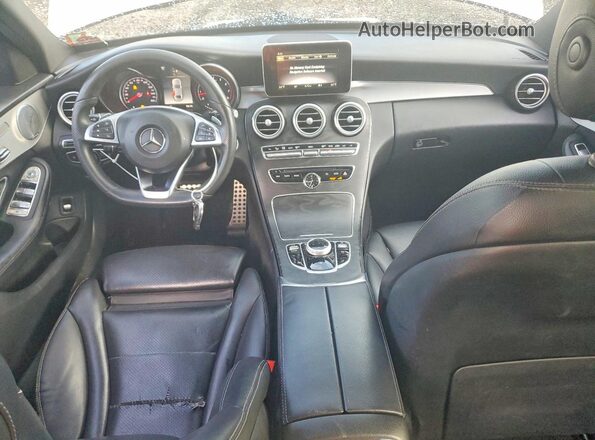 55SWF4KB5JU282488 2018 MERCEDES-BENZ C White Vista del salpicadero
