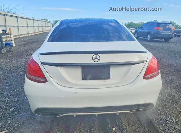 55SWF4KB5JU282488 2018 MERCEDES-BENZ C White Vista trasera