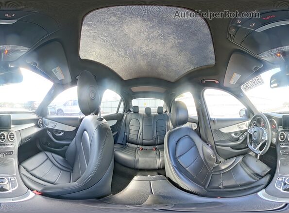 55SWF4KB5JU282488 2018 MERCEDES-BENZ C White Vista de la etiqueta del VIN