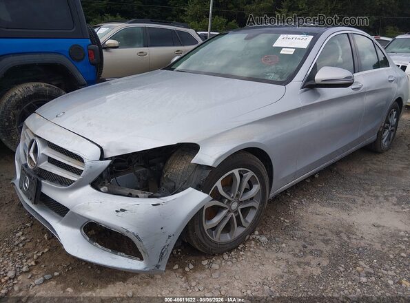 55SWF4KB6GU096872 2016 MERCEDES-BENZ C-CLASS Silver Vista tres cuartos delantera izquierda