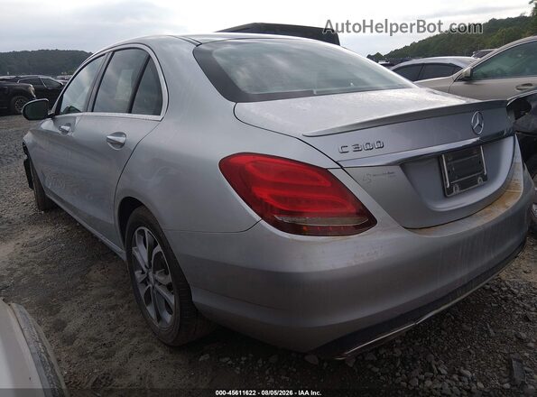 55SWF4KB6GU096872 2016 MERCEDES-BENZ C-CLASS Silver Trasero izquierdo