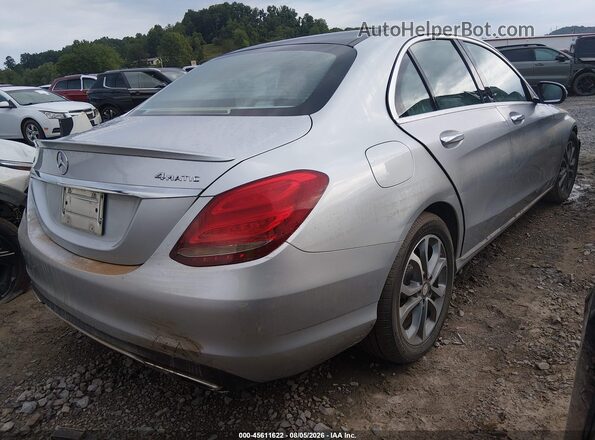 55SWF4KB6GU096872 2016 MERCEDES-BENZ C-CLASS Silver Trasero derecho