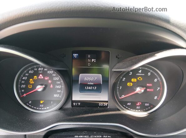 55SWF4KB6GU096872 2016 MERCEDES-BENZ C-CLASS Silver Vista de los asientos traseros