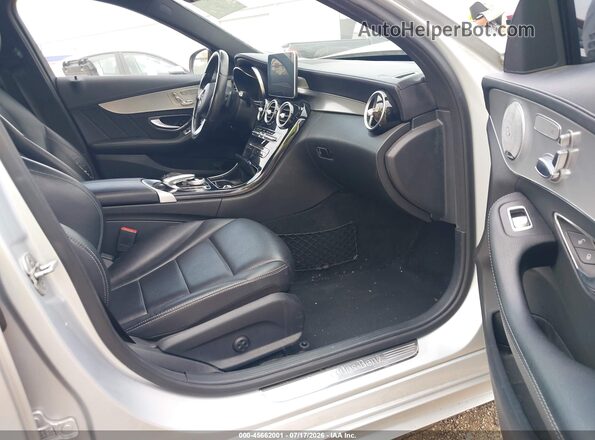 55SWF4KB6GU117557 2016 MERCEDES-BENZ C-CLASS Silver Widok wnętrza z przodu