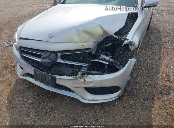 55SWF4KB6GU117557 2016 MERCEDES-BENZ C-CLASS Silver Widok z przodu