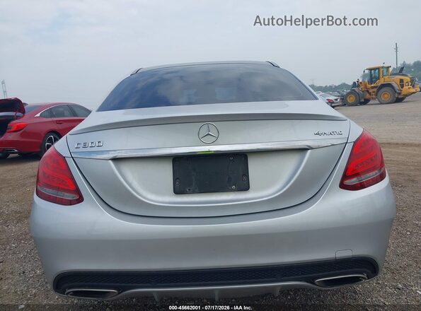 55SWF4KB6GU117557 2016 MERCEDES-BENZ C-CLASS Silver 
