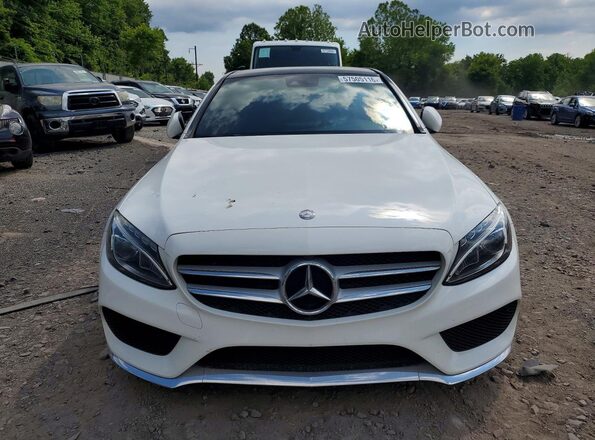 55SWF4KB6GU150607 2016 MERCEDES-BENZ C White Vista frontal