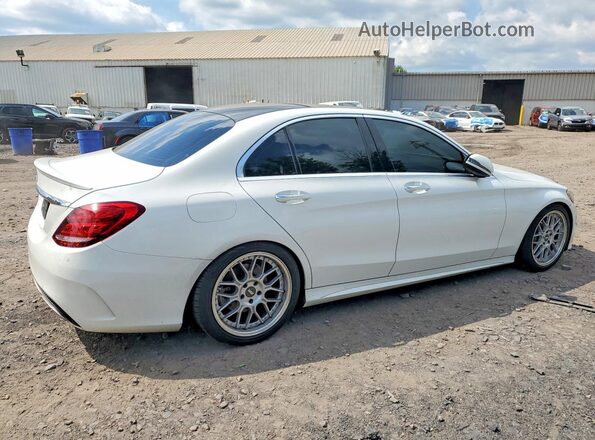55SWF4KB6GU150607 2016 MERCEDES-BENZ C White Trasero derecho