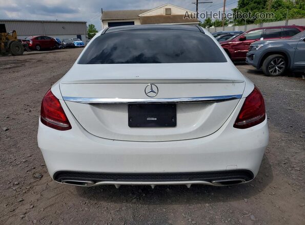 55SWF4KB6GU150607 2016 MERCEDES-BENZ C White Vista trasera