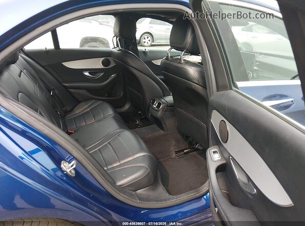 55SWF4KB6HU206336 2017 MERCEDES-BENZ C-CLASS Blue VIN կոդի պիտակի տեսք