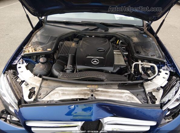 55SWF4KB6HU206336 2017 MERCEDES-BENZ C-CLASS Blue Հետևի տեսք