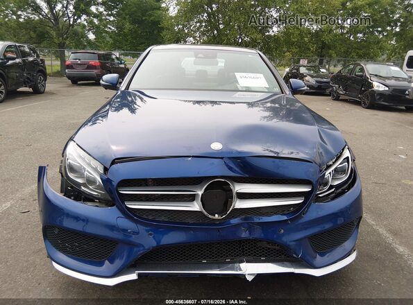 55SWF4KB6HU206336 2017 MERCEDES-BENZ C-CLASS Blue Սարքավորումների վահանակի տեսք