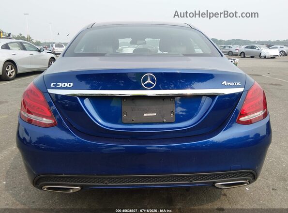 55SWF4KB6HU206336 2017 MERCEDES-BENZ C-CLASS Blue 