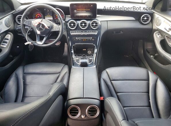 55SWF4KB6JU237835 2018 MERCEDES-BENZ C White Widok deski rozdzielczej