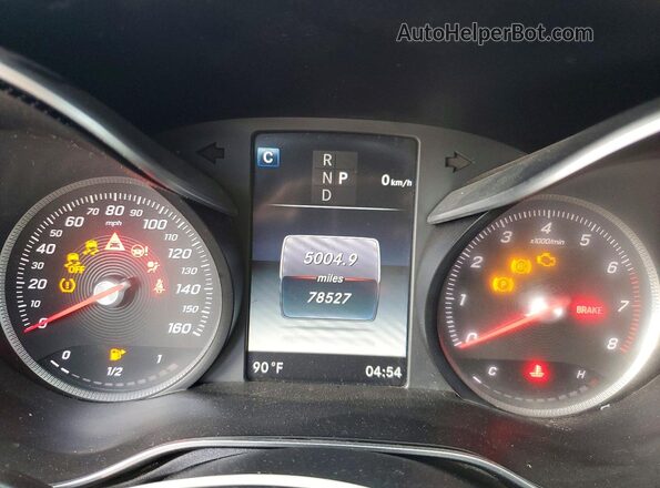 55SWF4KB6JU237835 2018 MERCEDES-BENZ C White Widok zestawu wskaźników