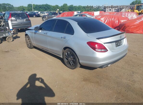 55SWF4KB6JU250911 2018 MERCEDES-BENZ C-CLASS Серебряный Задняя левая четверть