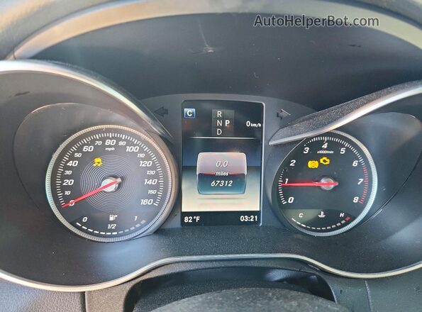 55SWF4KB6JU251928 2018 MERCEDES-BENZ C Серый Вид щитка приборов