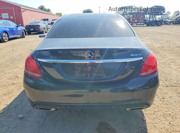 55SWF4KB6JU273217 2018 MERCEDES-BENZ C Black უკანა ხედი