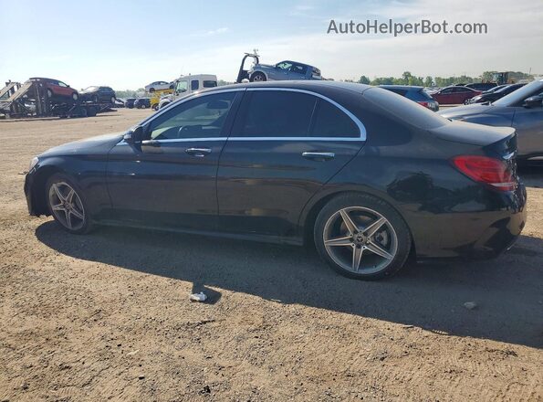 55SWF4KB6JU273217 2018 MERCEDES-BENZ C Black უკანა მარცხენა