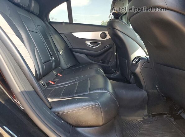 55SWF4KB6JU273217 2018 MERCEDES-BENZ C Black უკანა სავარძლების ხედი