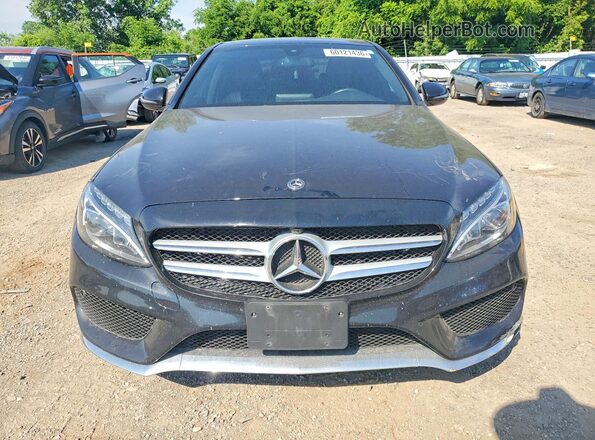 55SWF4KB6JU273217 2018 MERCEDES-BENZ C Black წინა ხედი