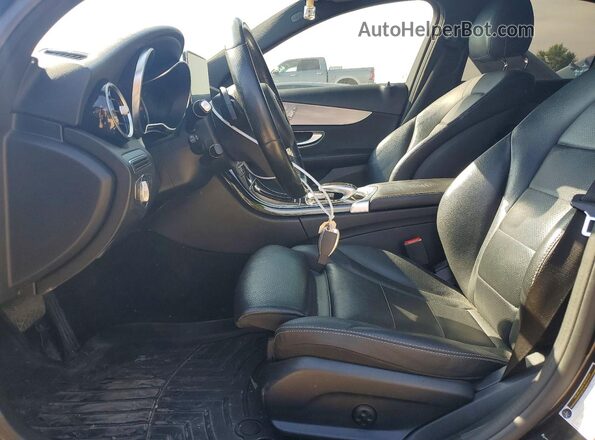 55SWF4KB6JU273217 2018 MERCEDES-BENZ C Black წინა სალონის ხედი