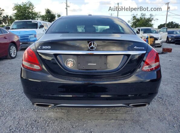55SWF4KB6JU276795 2018 MERCEDES-BENZ C Black Հետևի տեսք