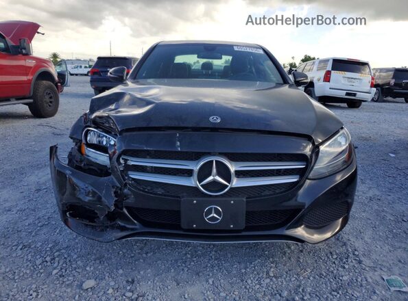 55SWF4KB6JU276795 2018 MERCEDES-BENZ C Black Դիմացի տեսք