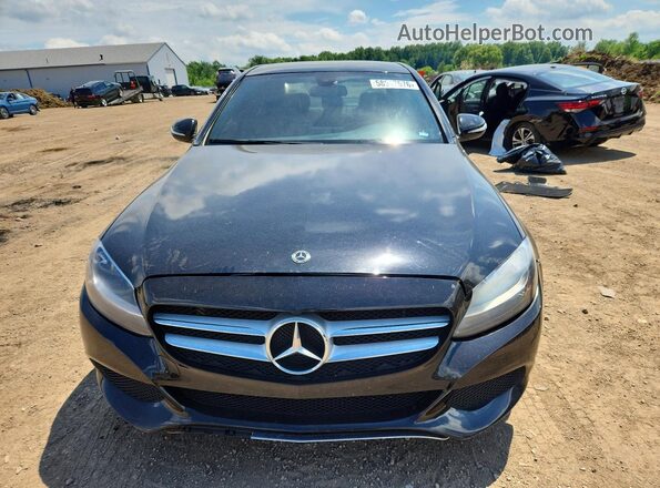 55SWF4KB6JU281317 2018 MERCEDES-BENZ C Black Vista frontal