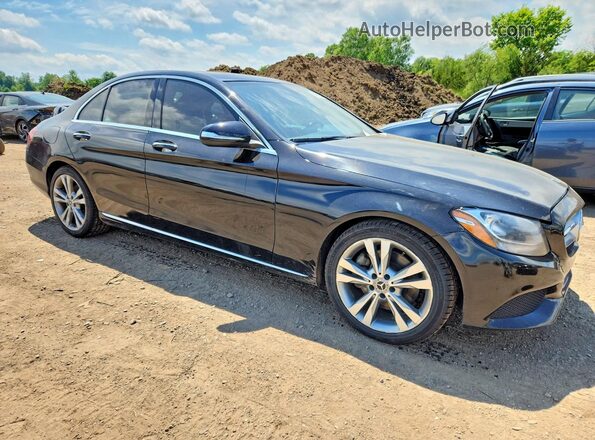 55SWF4KB6JU281317 2018 MERCEDES-BENZ C Black Delantero derecho