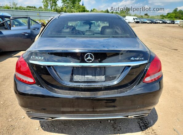 55SWF4KB6JU281317 2018 MERCEDES-BENZ C Black Vista trasera