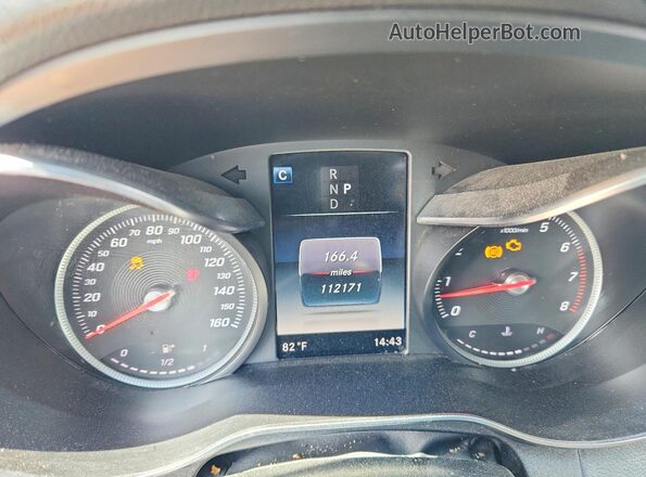55SWF4KB6JU281317 2018 MERCEDES-BENZ C Black Vista del cuadro de instrumentos