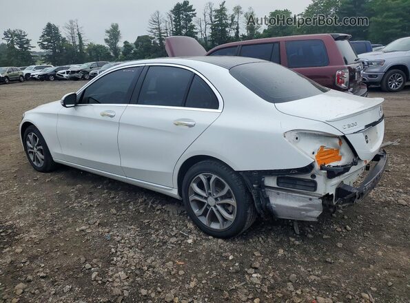 55SWF4KB7GU108561 2016 MERCEDES-BENZ C Белый Задняя левая четверть
