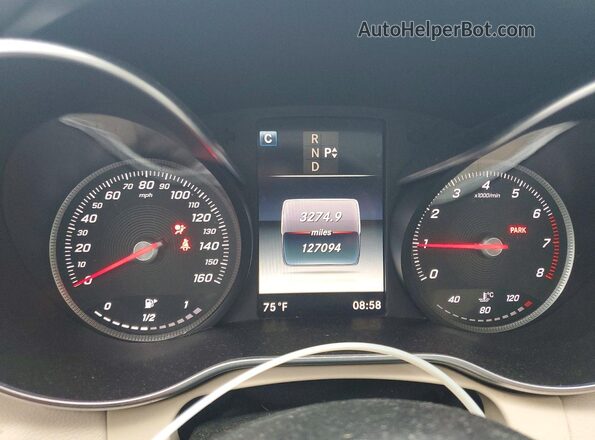 55SWF4KB7GU108561 2016 MERCEDES-BENZ C Белый Вид щитка приборов