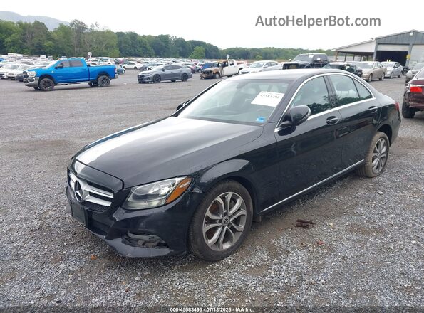 55SWF4KB7GU109791 2016 MERCEDES-BENZ C-CLASS Black Front left
