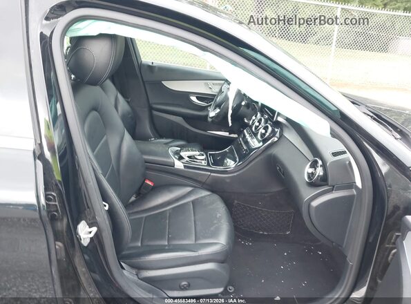 55SWF4KB7GU109791 2016 MERCEDES-BENZ C-CLASS Black Front interior view