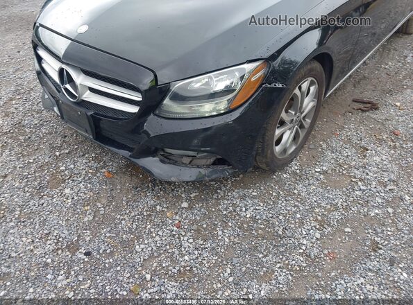 55SWF4KB7GU109791 2016 MERCEDES-BENZ C-CLASS Black Front view