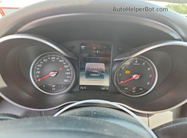 55SWF4KB7GU116983 2016 MERCEDES-BENZ C Белый Вид щитка приборов