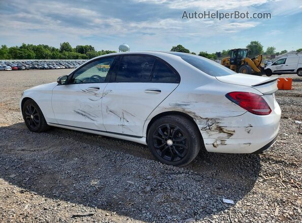 55SWF4KB7GU116983 2016 MERCEDES-BENZ C Белый Задняя левая четверть